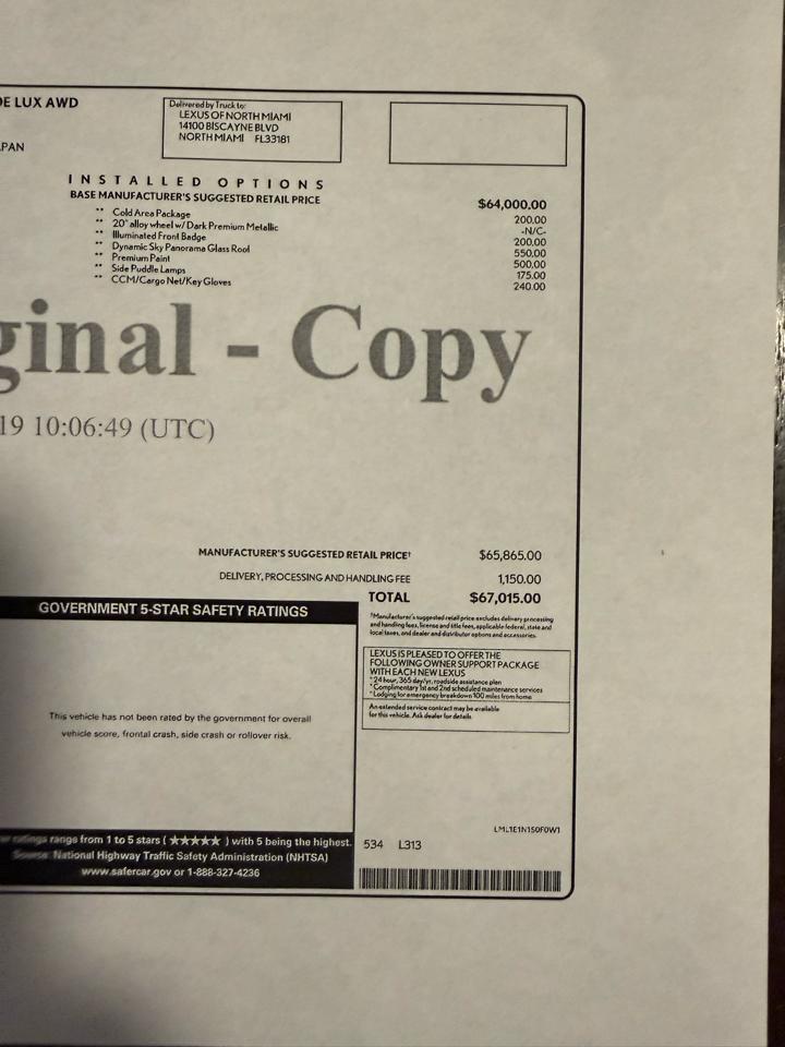 Lexus RZ 450e Premium 2023