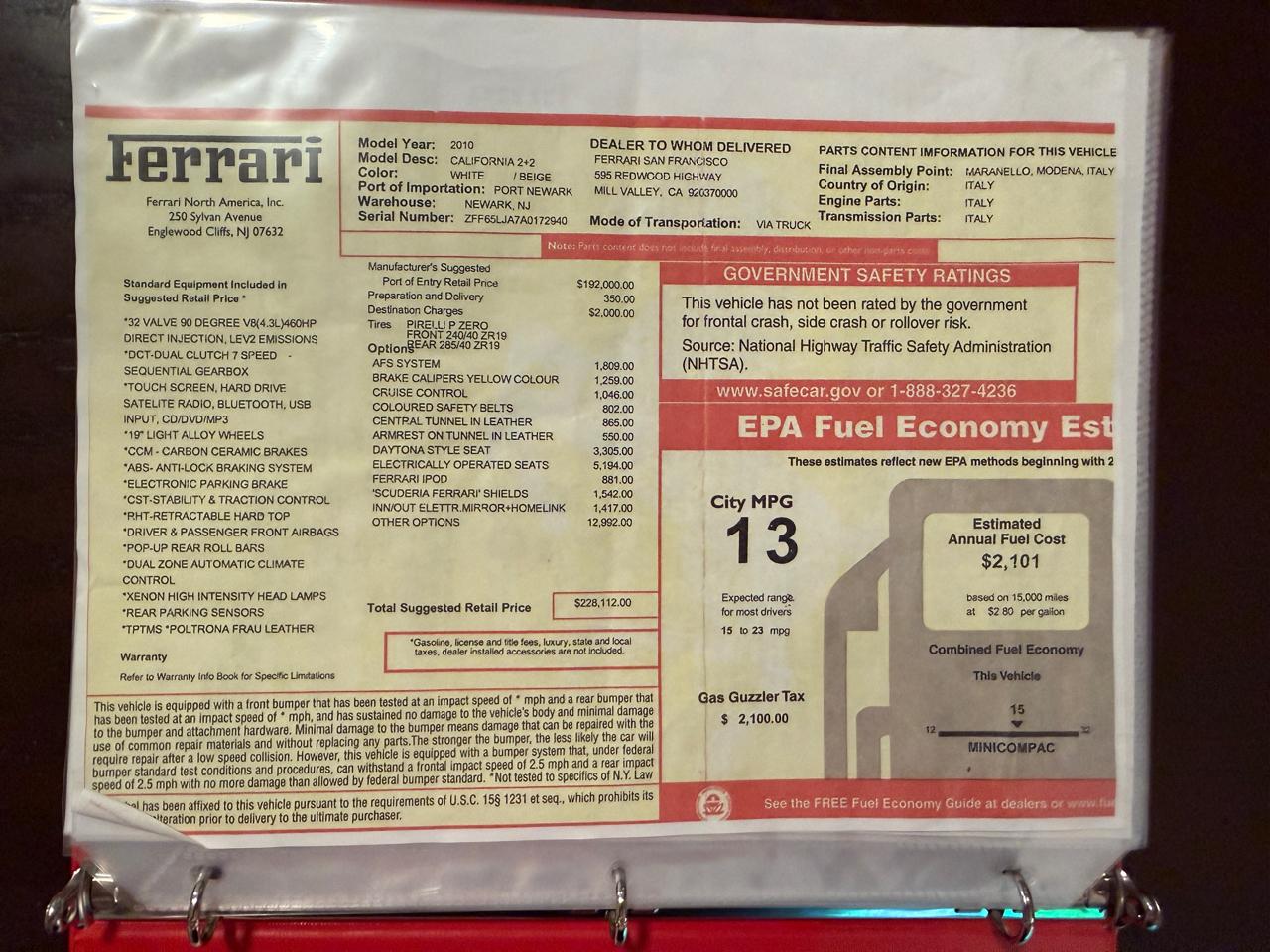 Ferrari California GT 2010