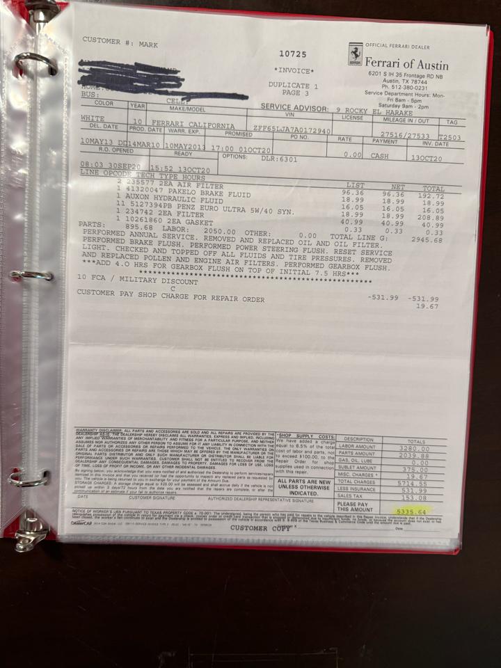 Ferrari California GT 2010