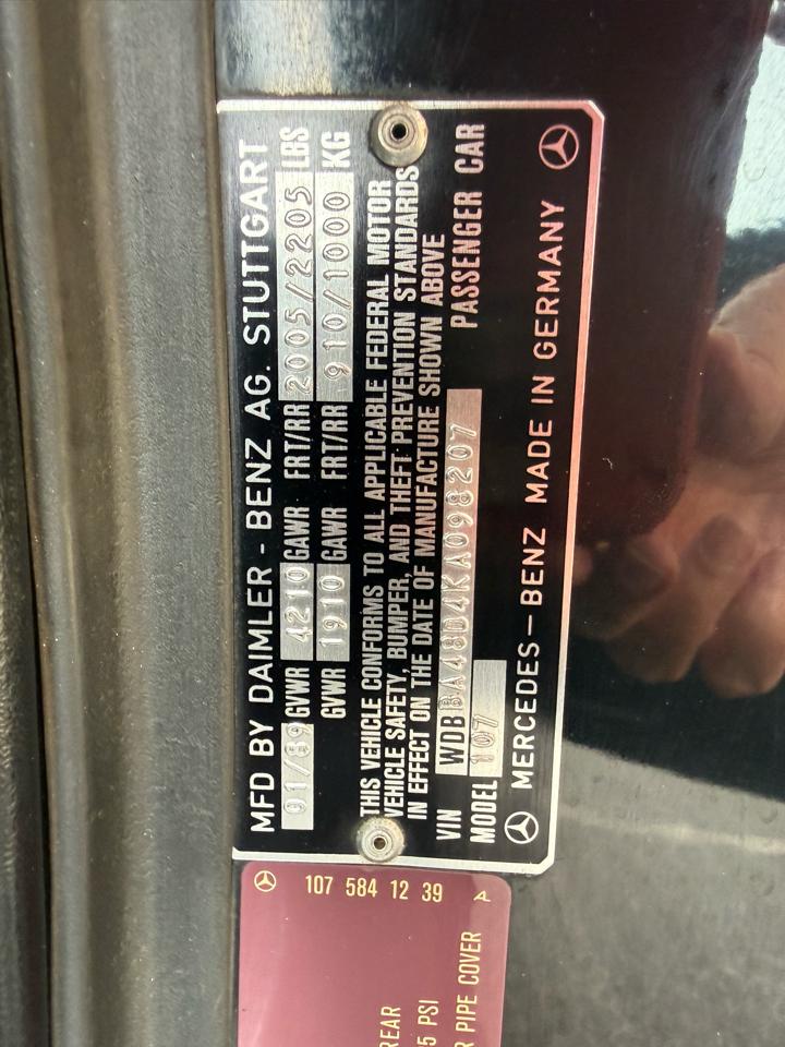 Mercedes-Benz 560 SL coupe 1989