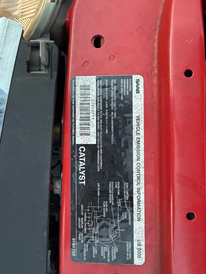 Saab 9-3 SE Convertible 2001