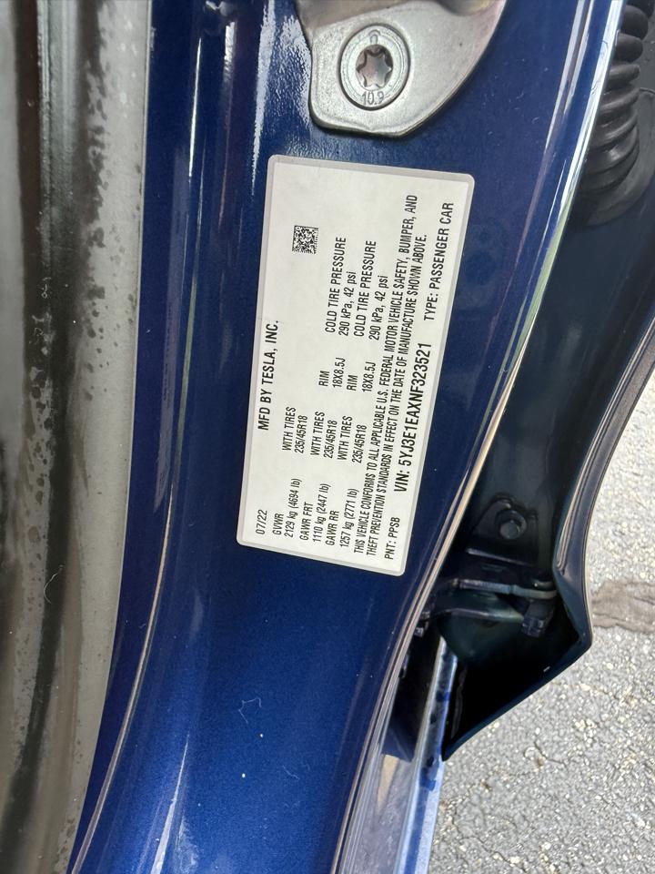 Tesla Model 3 Standard Range Plus 2022
