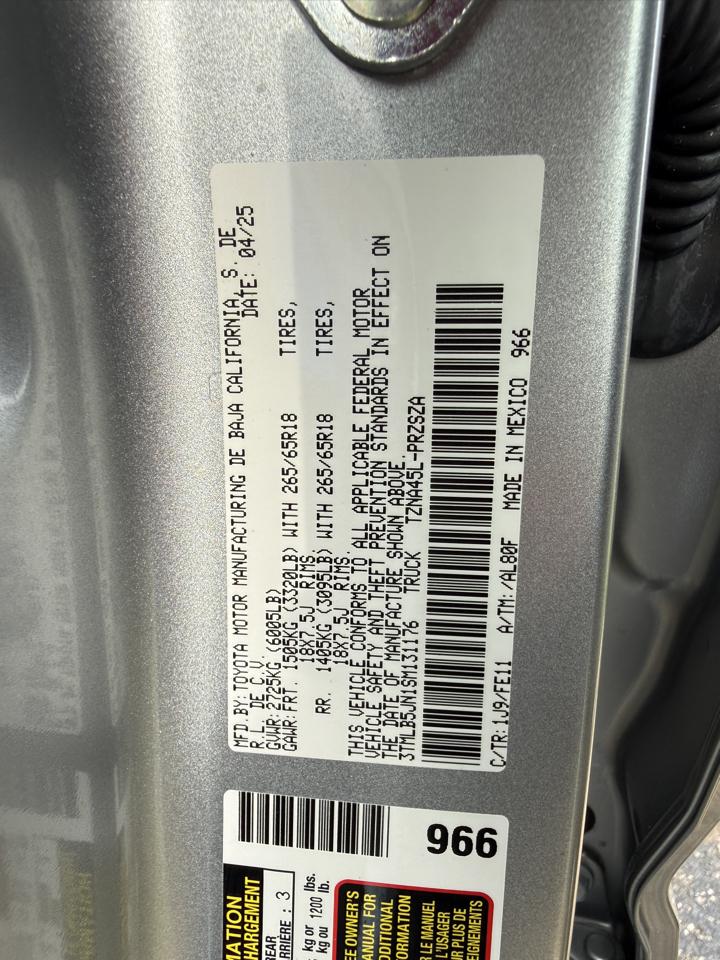 Toyota Tacoma TRD Sport Double Cab 4WD 2025