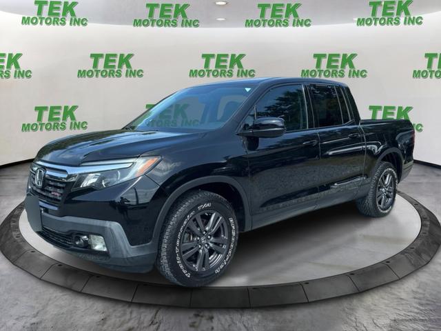 Black 2018 Honda Ridgeline Pickup Truck All-Wheel Drive Automatic