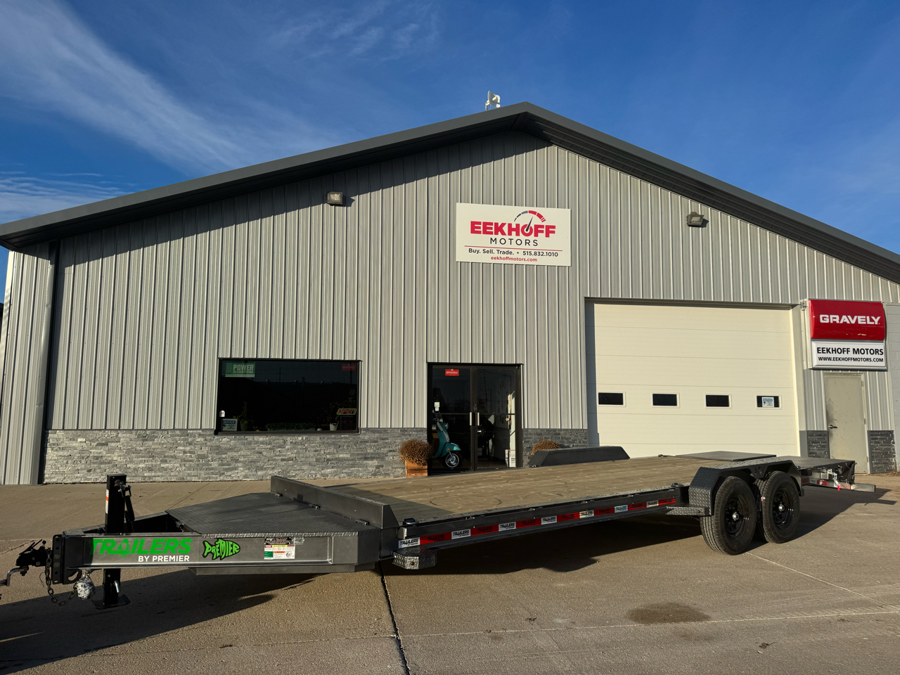 2025 Premier Trailer 24' Equipment Hauler Bumper Pull w/ 7,000 #  Axles