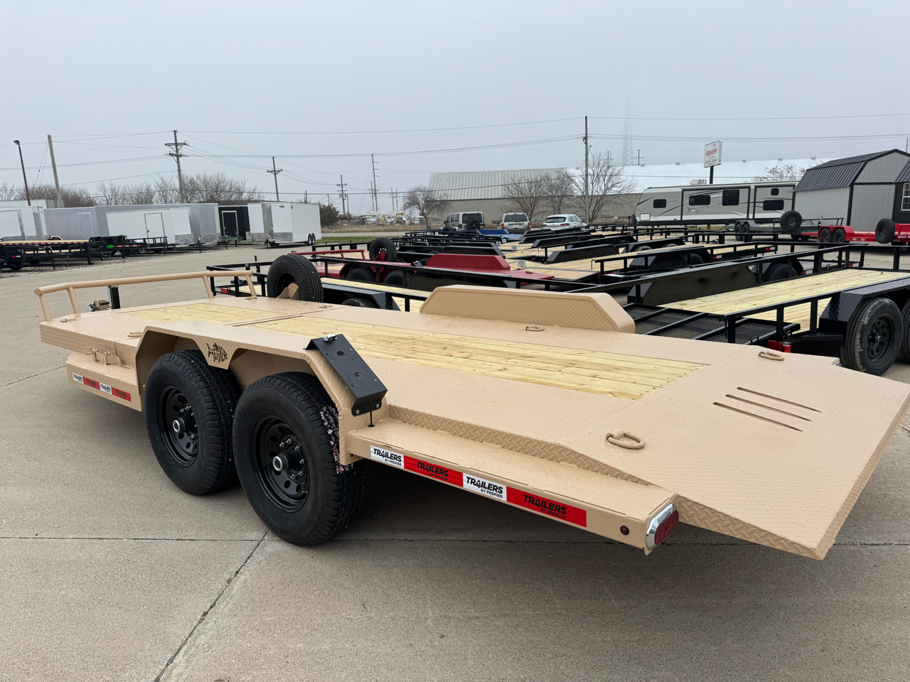 2025 Premier Trailer 20' Tilt Deck Bumper Pull with 7,000 # Axles