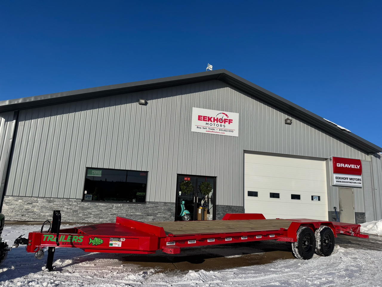 2025 Premier Trailer 24' Equipment Hauler Bumper Pull w/ 7,000 # Axles