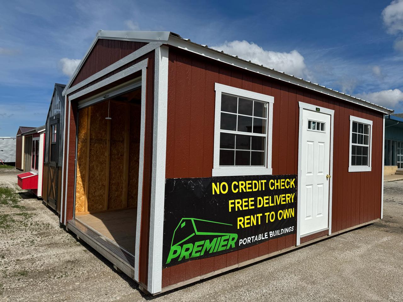 2025 Premier Portable Buildings Garage 