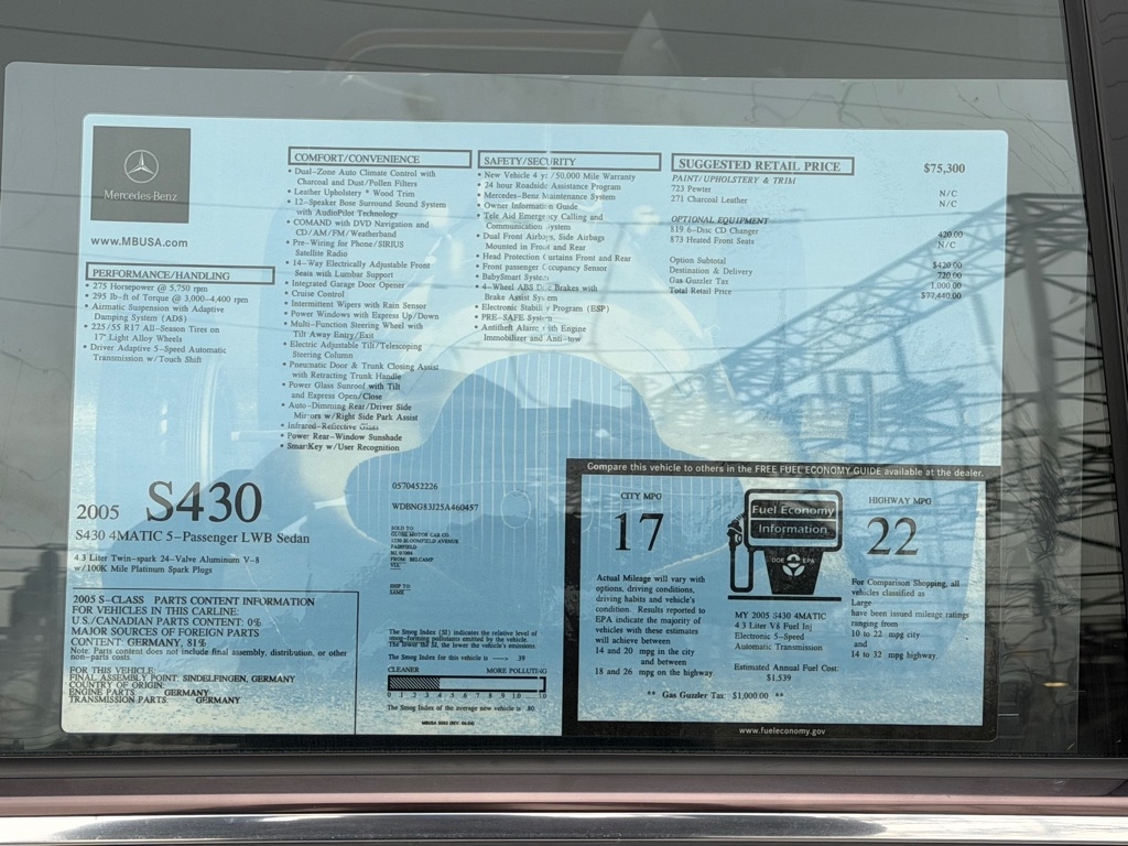 Mercedes-Benz S-Class  2005