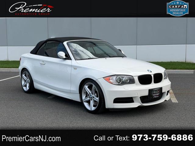 White 2009 BMW 1 Series 135i Convertible RWD Convertible Rear-Wheel Drive Automatic