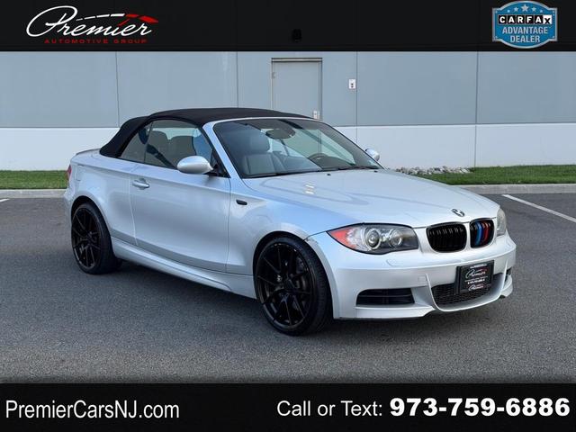 Silver 2008 BMW 1 Series Convertible Rear-Wheel Drive Automatic