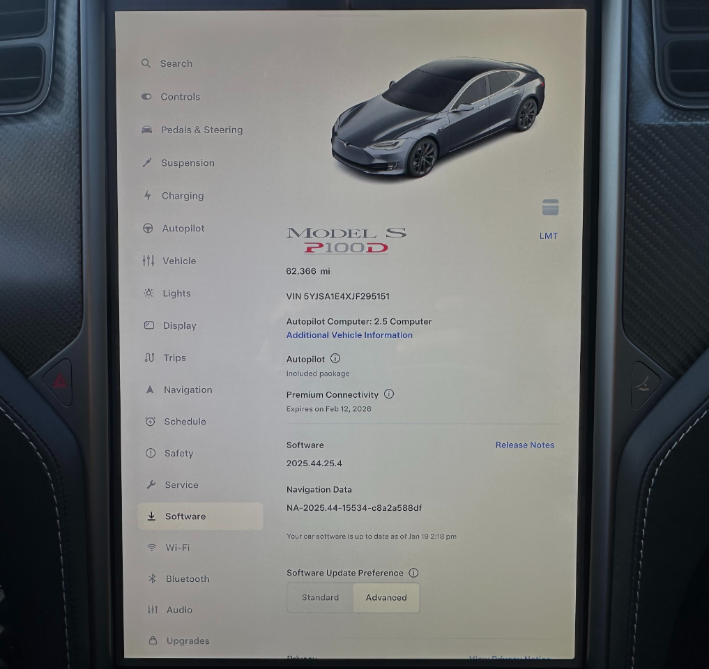 Tesla Model S P100D AWD 2018