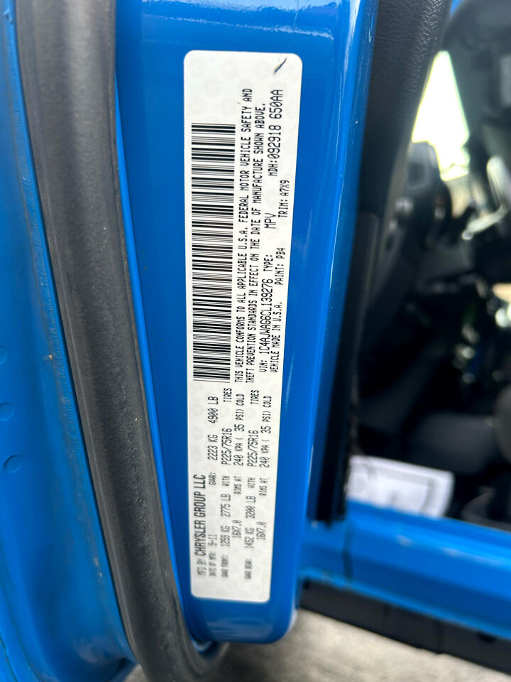 Jeep Wrangler 4WD 2dr Sport 2012