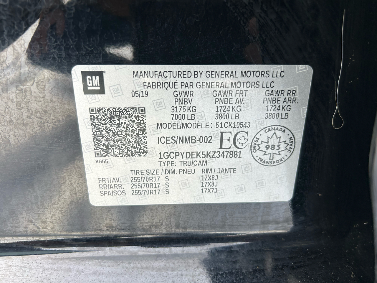 Chevrolet Silverado 1500 4WD Crew Cab 147" LT 2019