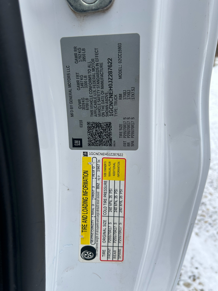 Chevrolet Silverado 1500 2WD Reg Cab 133.0" Work Truck 2018