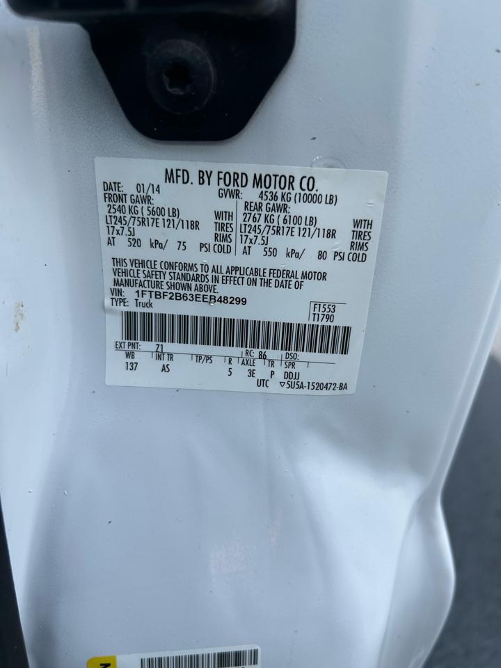 Ford Super Duty F-250 SRW 4WD Reg Cab 137" XLT 2014