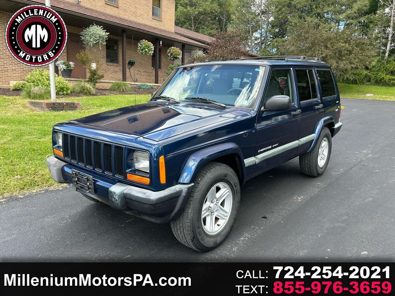 Blue 2000 Jeep Cherokee SUV / Crossover Four-Wheel Drive Automatic