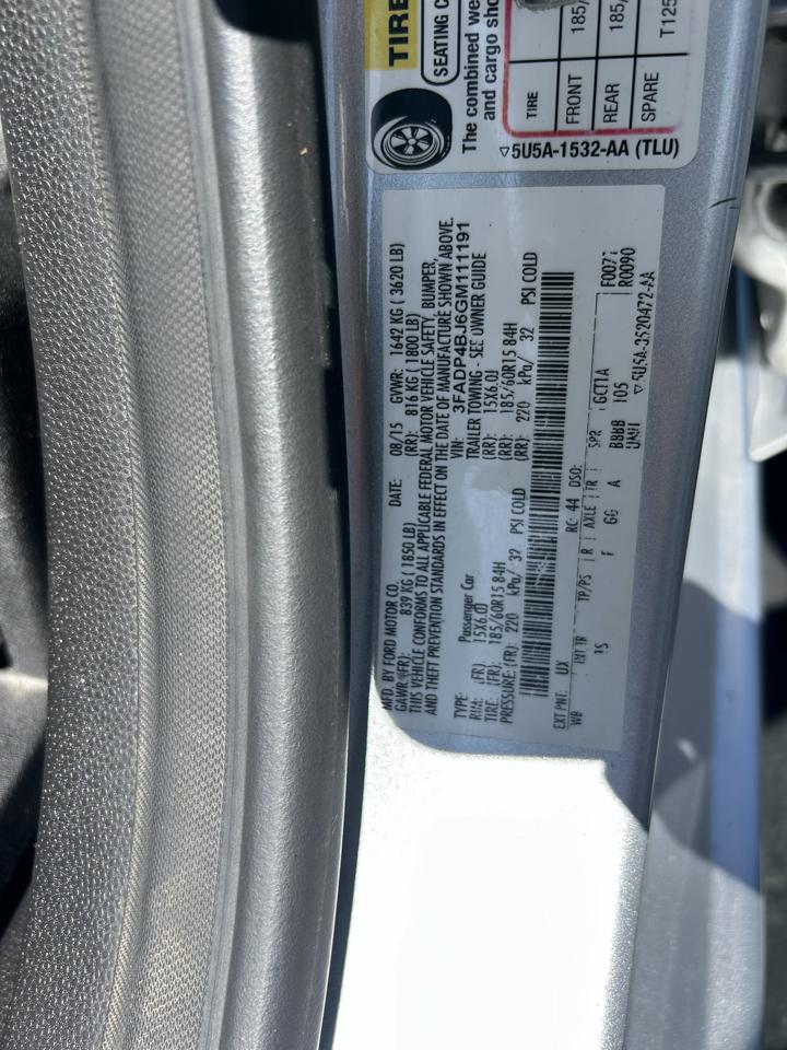 Ford Fiesta 4dr Sdn SE 2016