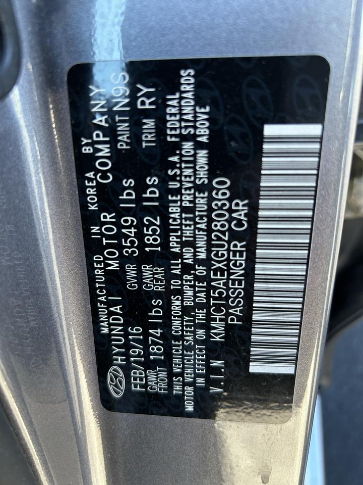 Hyundai Accent 5dr HB Auto SE 2016