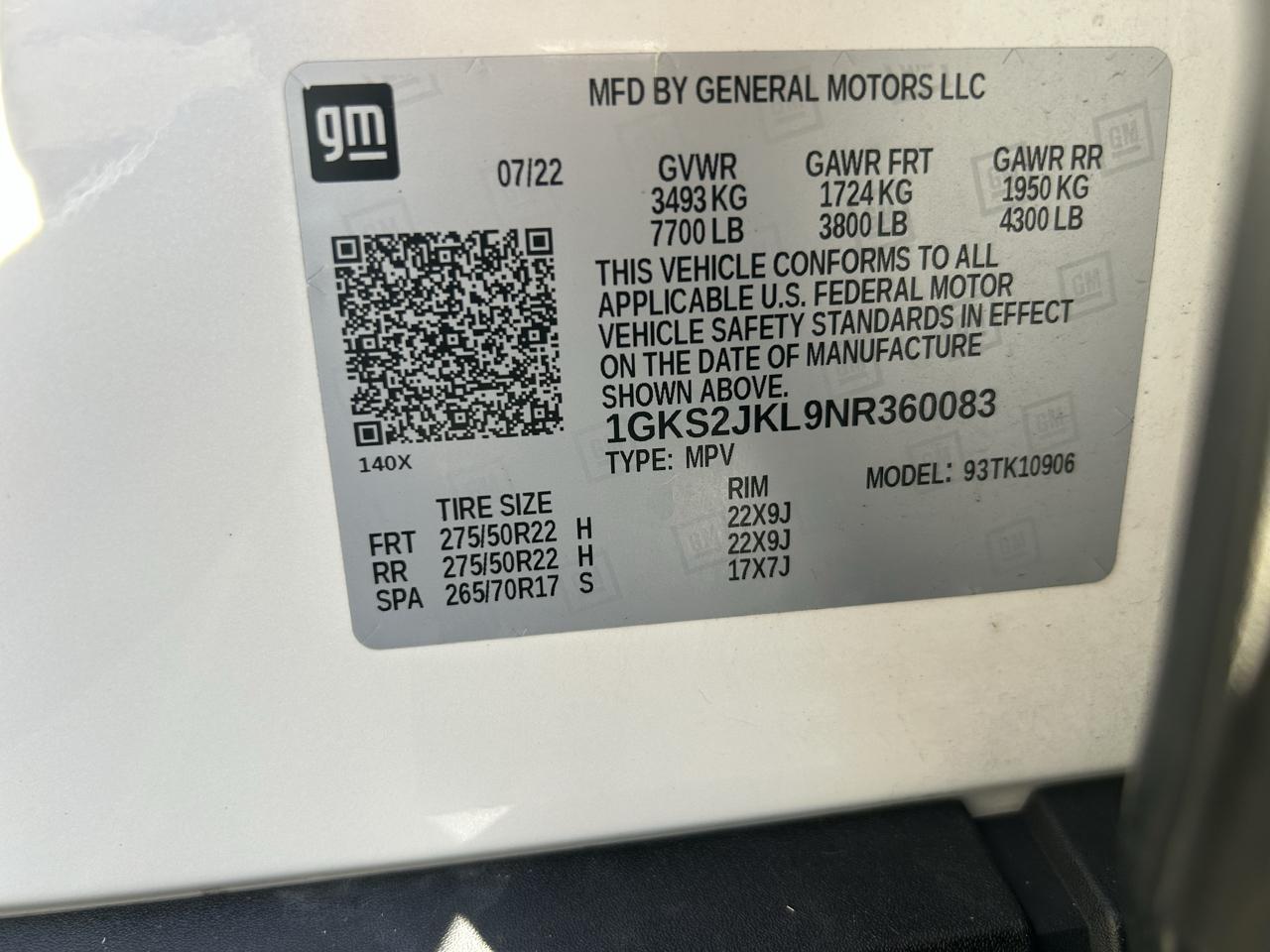 GMC Yukon XL 4WD 4dr Denali 2022