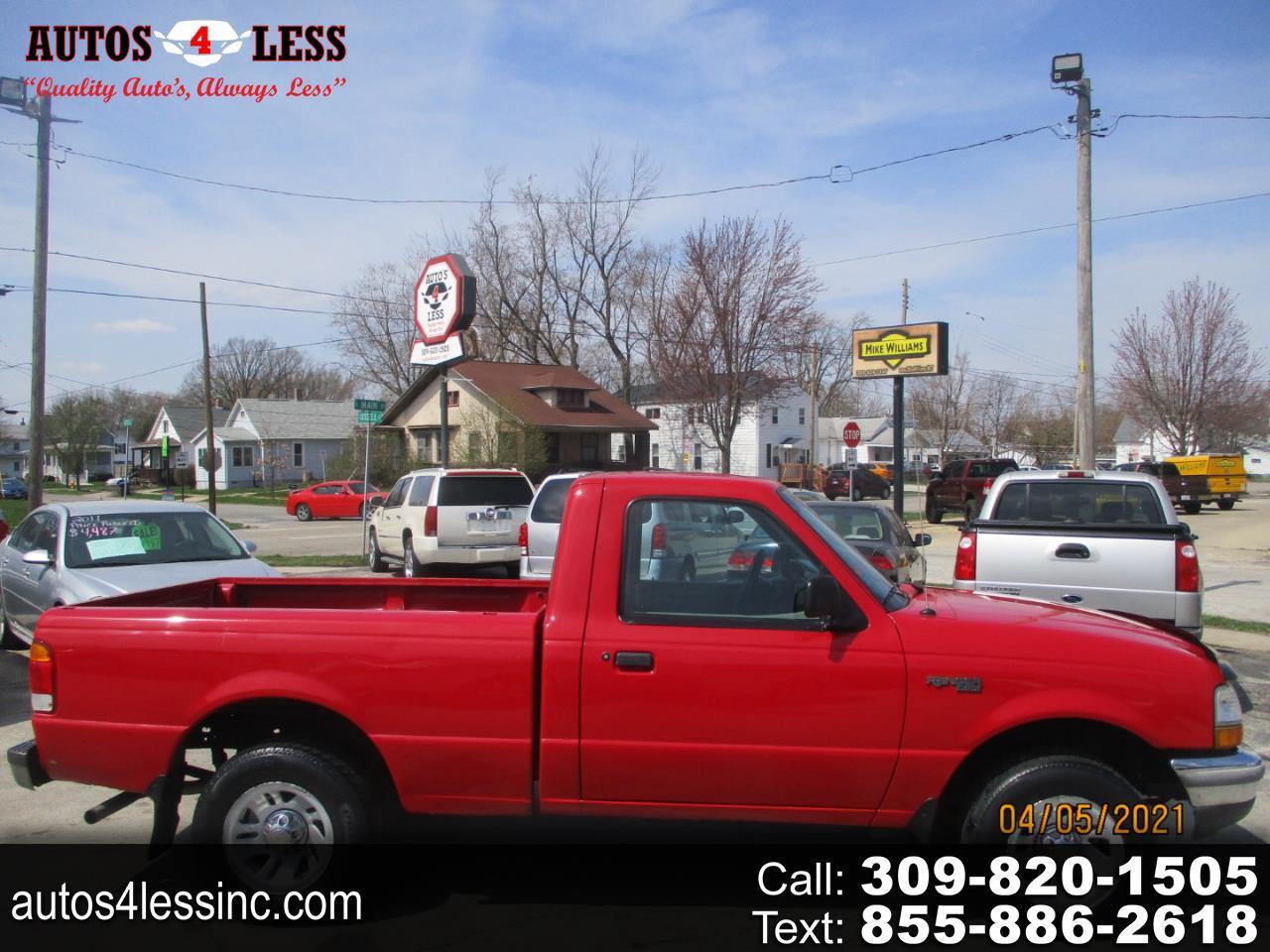 Used 1999 Ford Ranger Reg Cab 112" WB XLT for Sale in Bloomington IL 61701 Auto's 4 Less Inc.