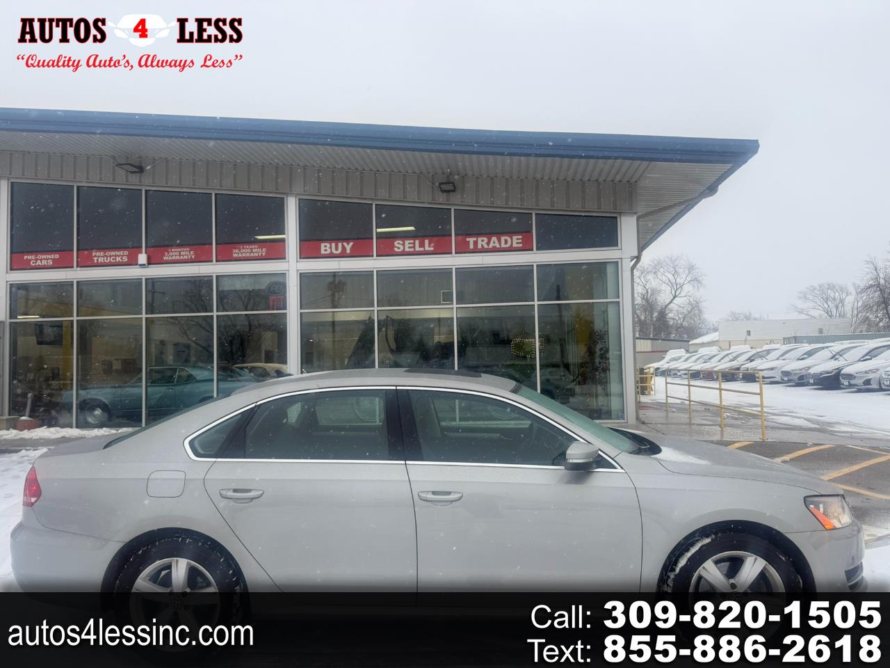 2012 Volkswagen Passat 4dr Sdn 2.0L DSG TDI SE w/Sunroof