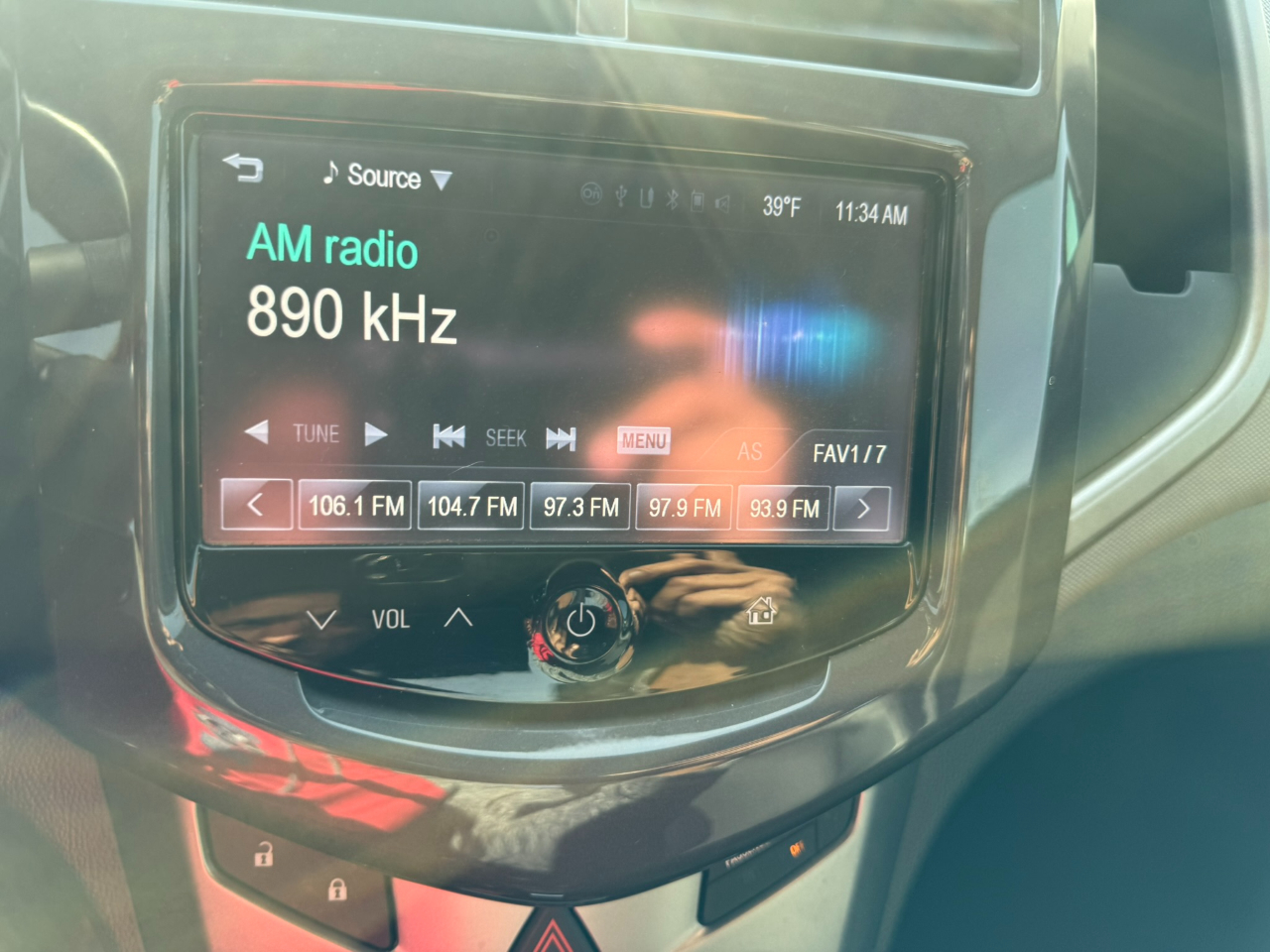 Chevrolet Sonic 5dr HB Auto LTZ 2015