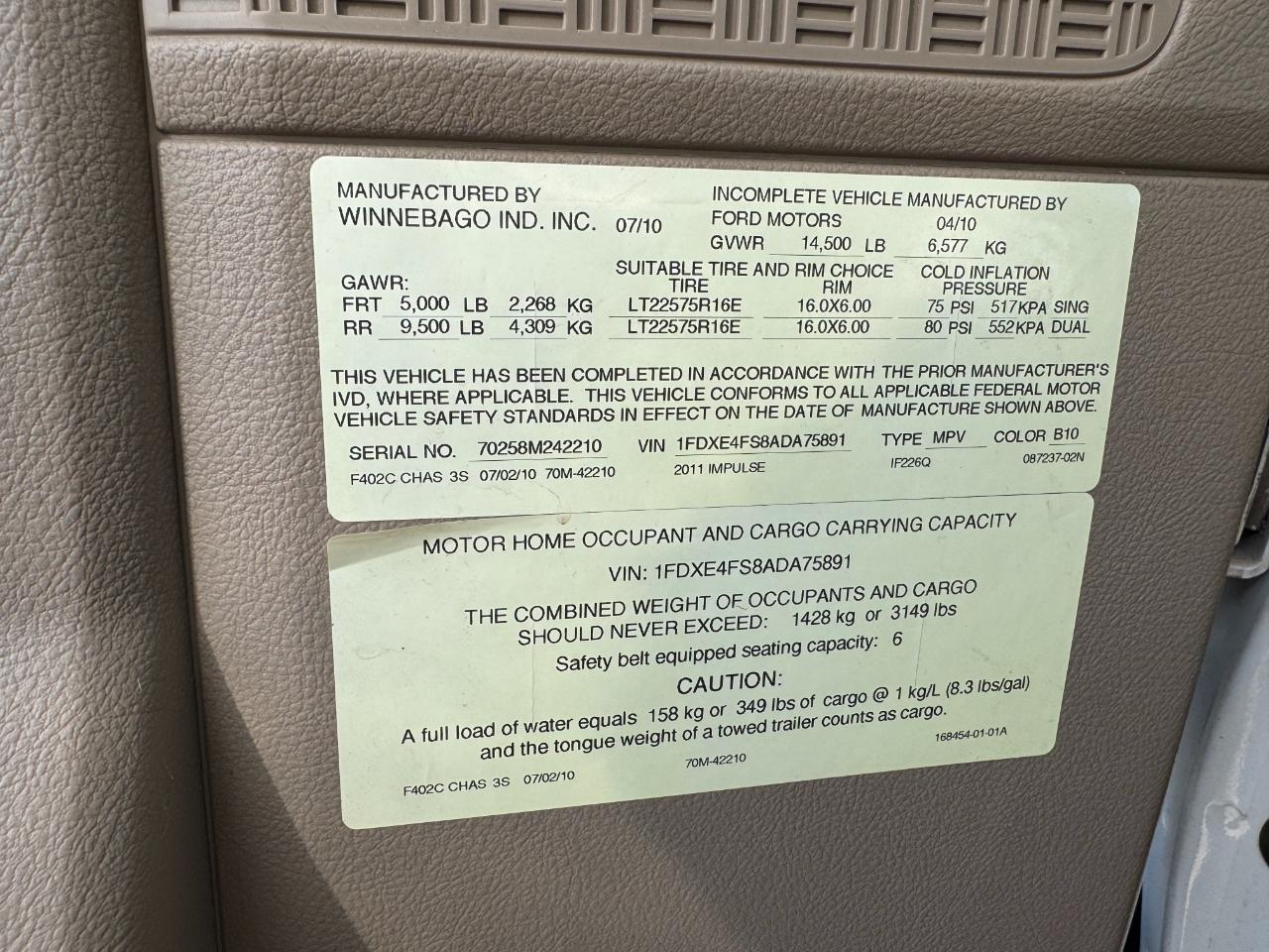 Itasca Impulse  2011