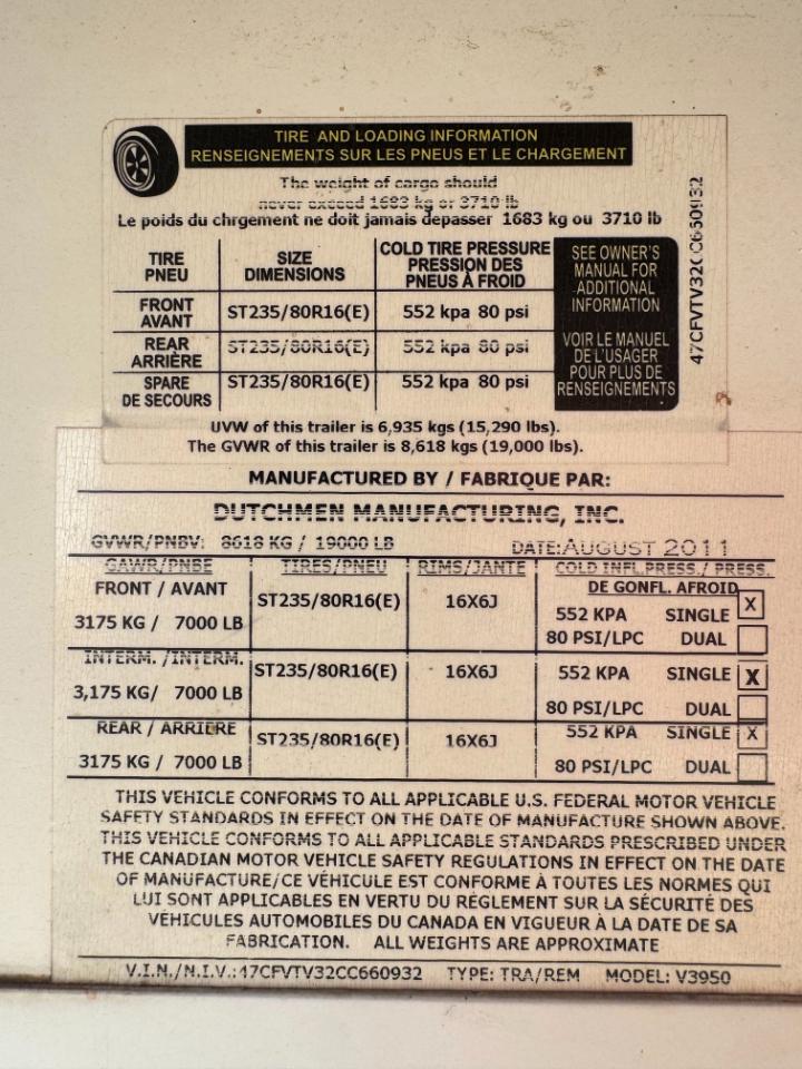 Dutchmen Voltage V Series  2012