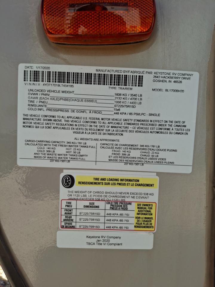 Keystone RV Bullet  2020