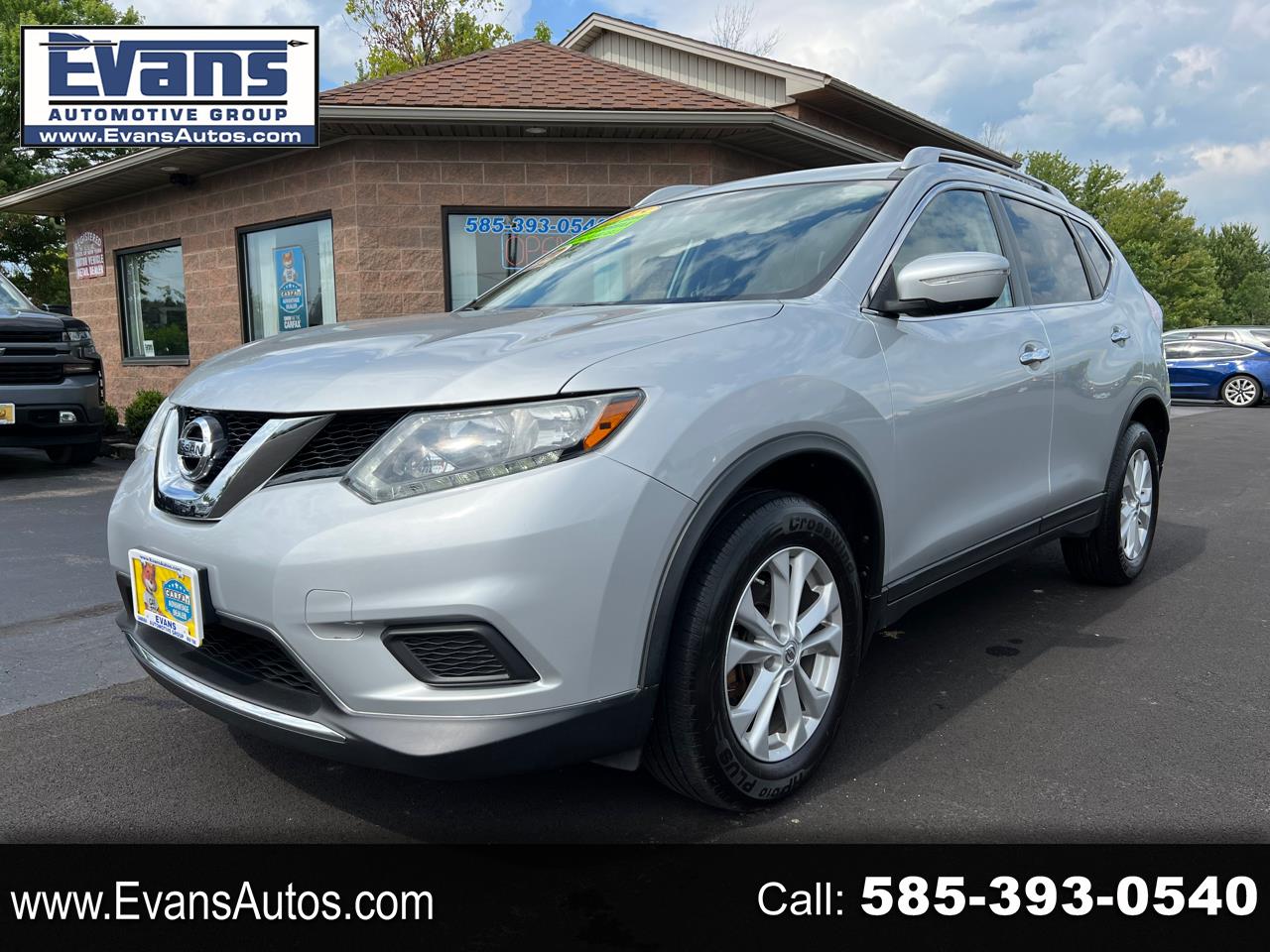 Used 2015 Nissan Rogue SV AWD for Sale in Canandaigua NY 14424 Evans