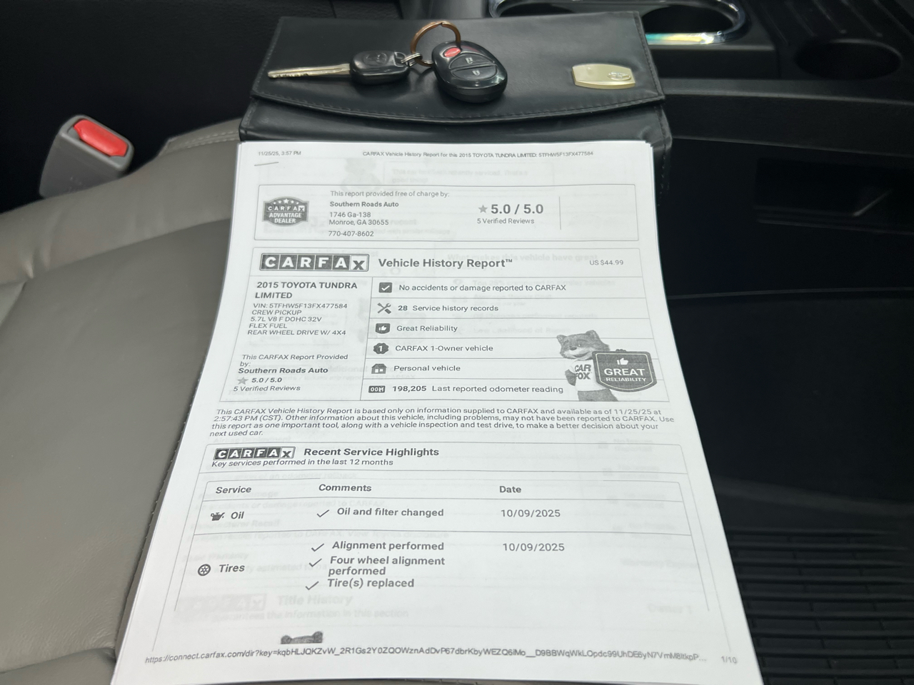 Toyota Tundra Limited 5.7L FFV CrewMax 4WD 2015