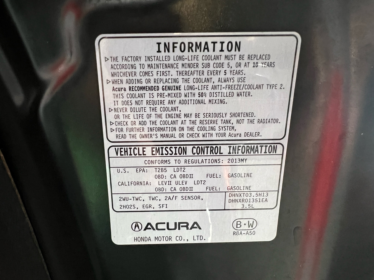 Acura RDX 4D SUV FWD w/Tech 2013