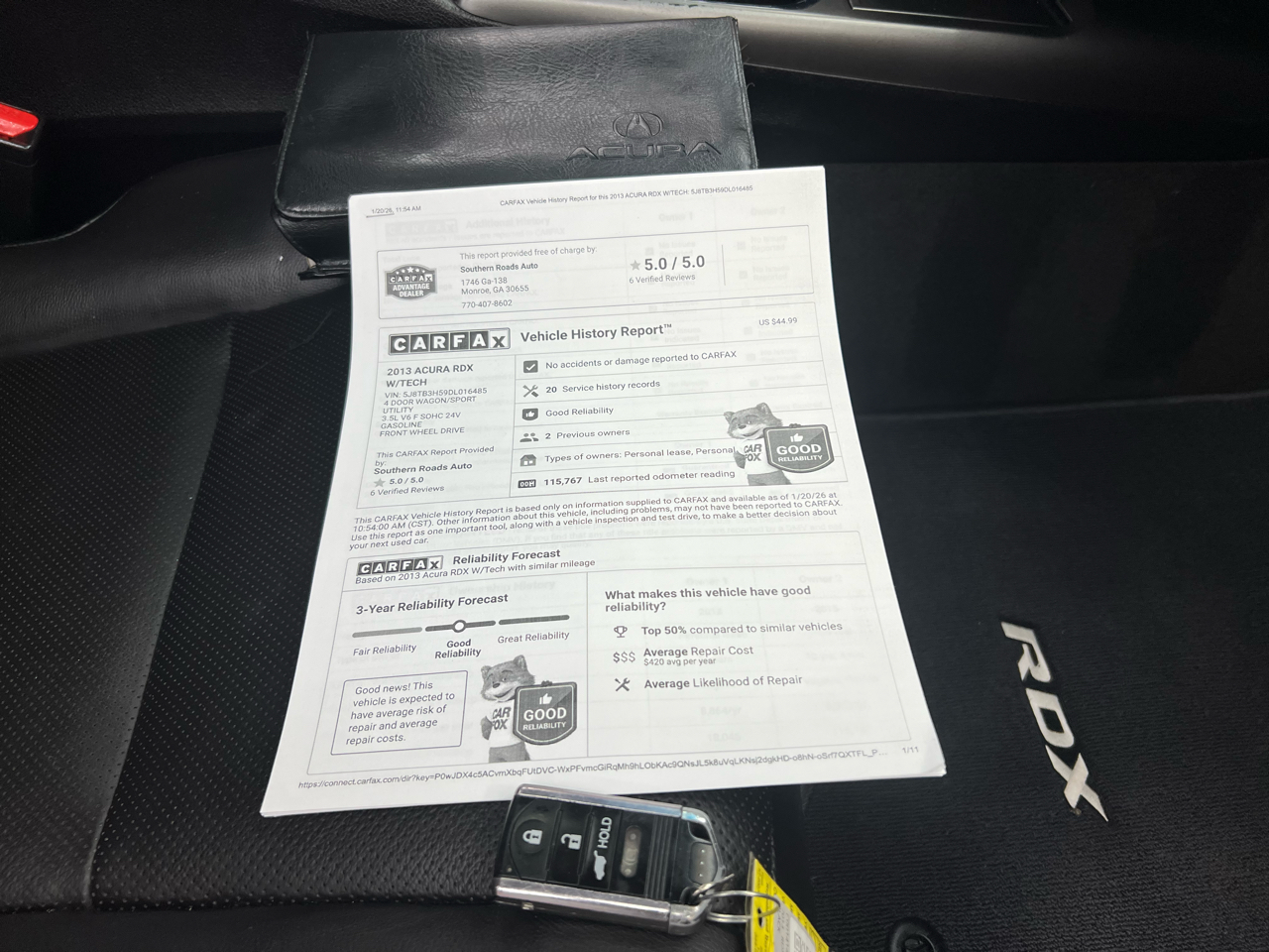 Acura RDX 4D SUV FWD w/Tech 2013