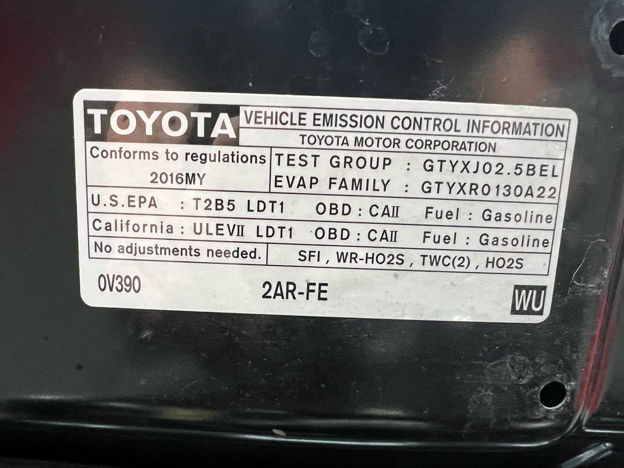 Toyota RAV4 LE FWD 2016