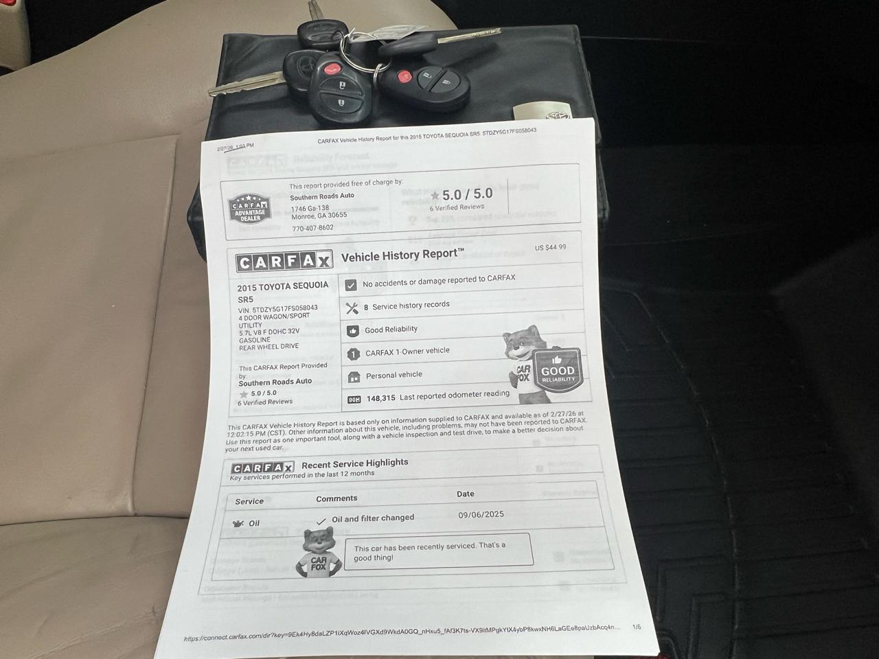 Toyota Sequoia  2015