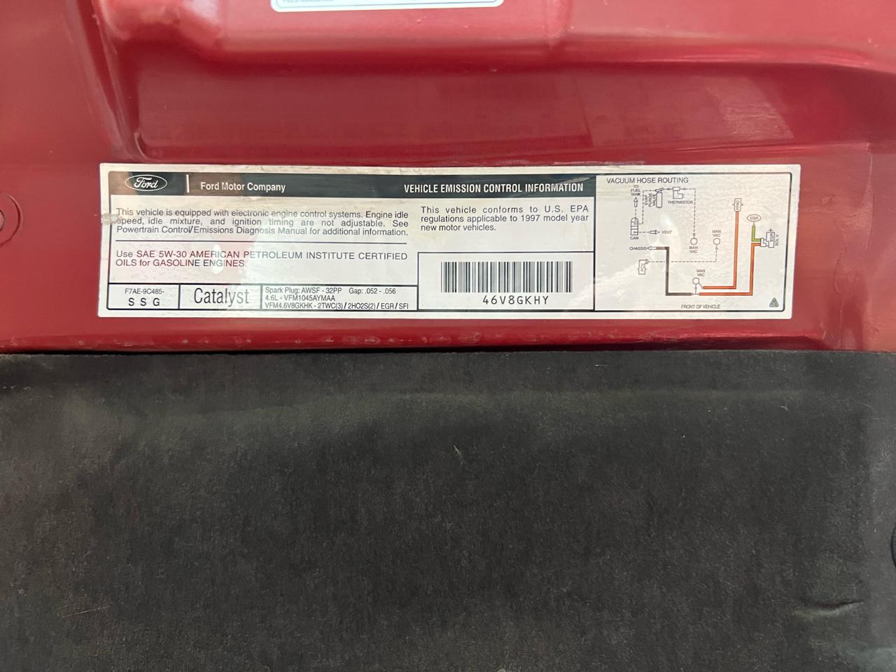 Ford Mustang GT convertible 1997