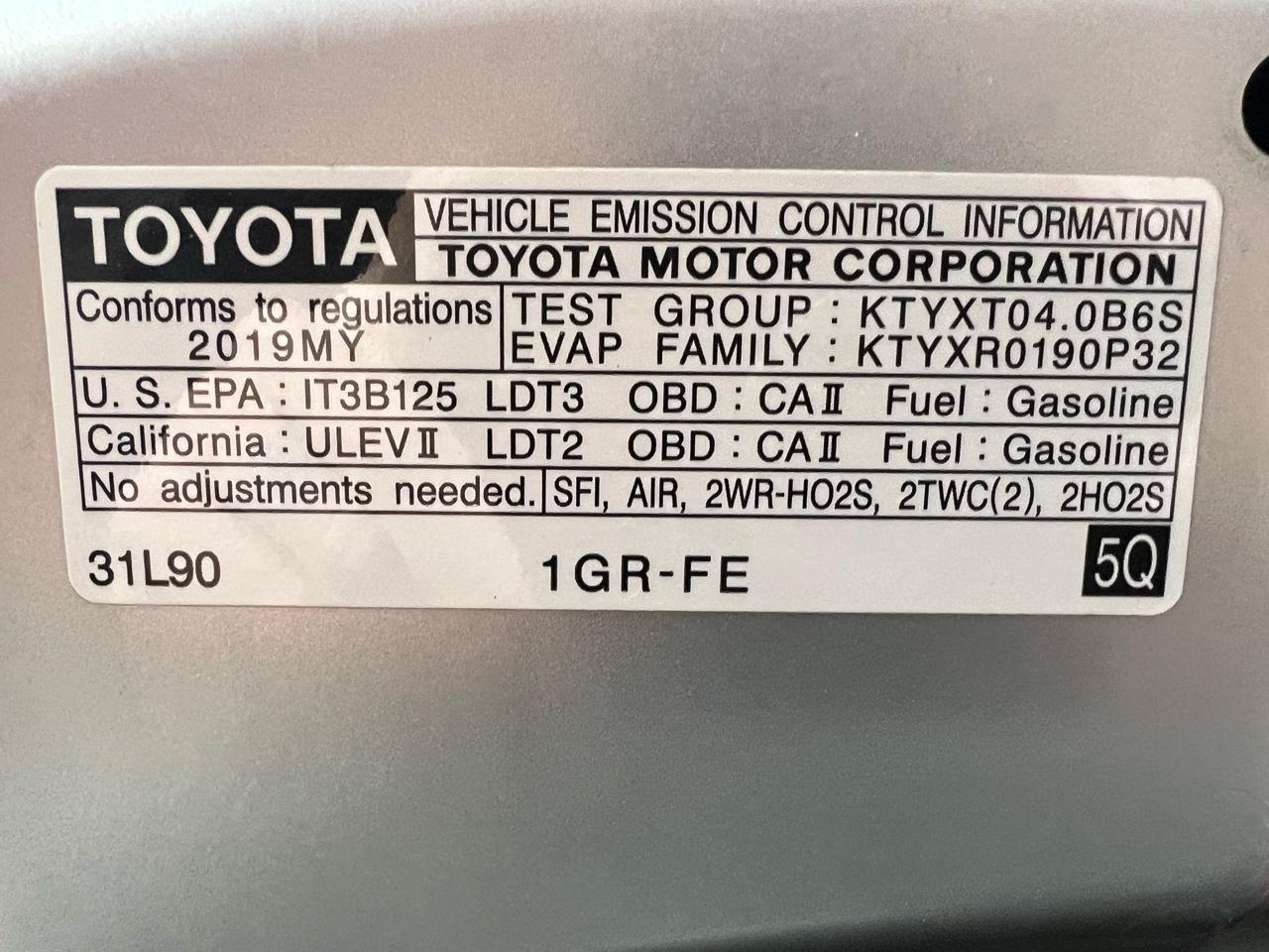 Toyota 4Runner SR5 Premium 2019