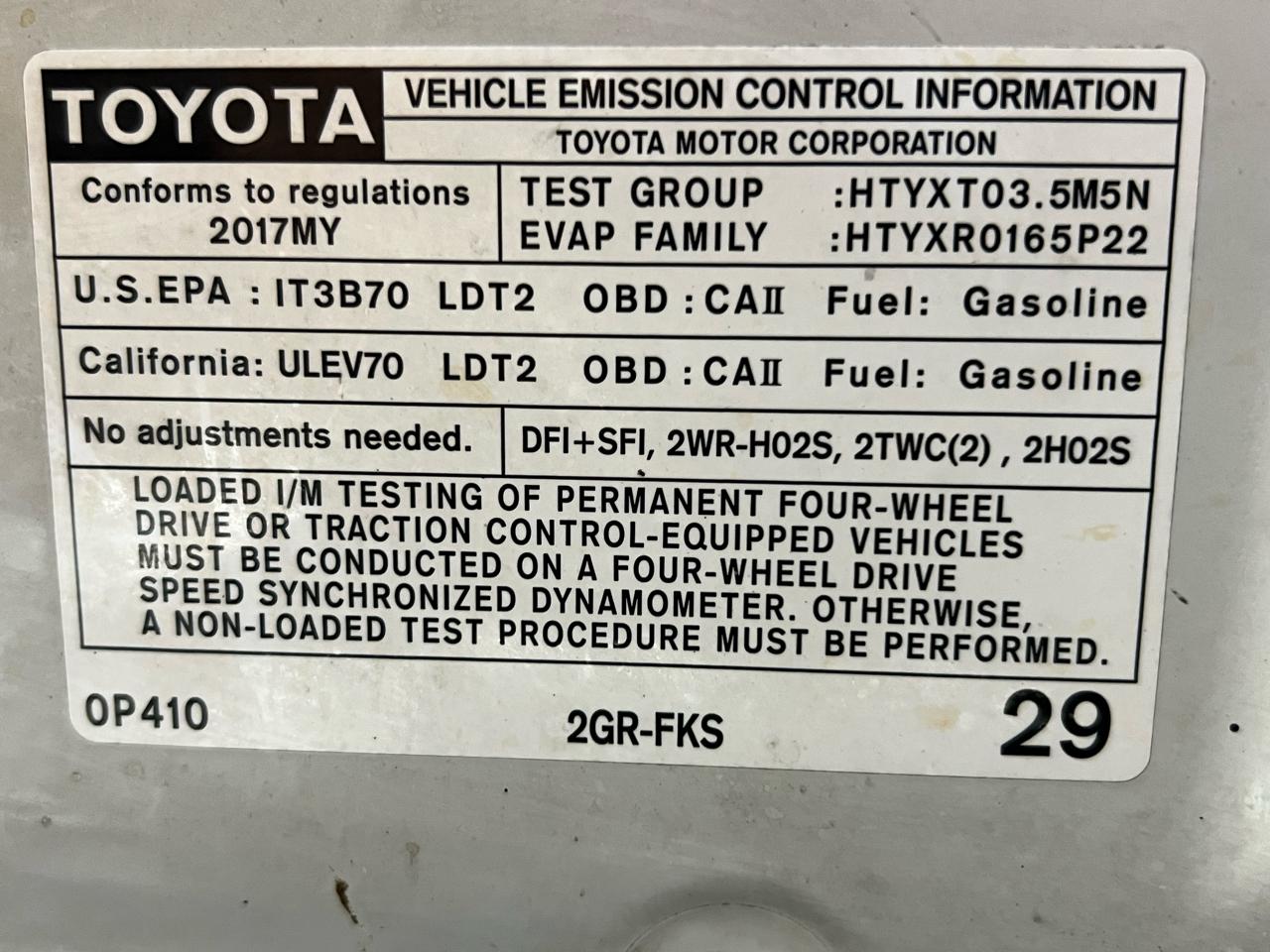 Toyota Tacoma Limited Double Cab V6 6AT 4WD 2017