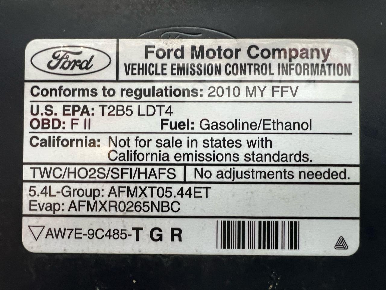 Ford F-150 Lariat SuperCrew 5.5-ft. Bed 2WD 2010