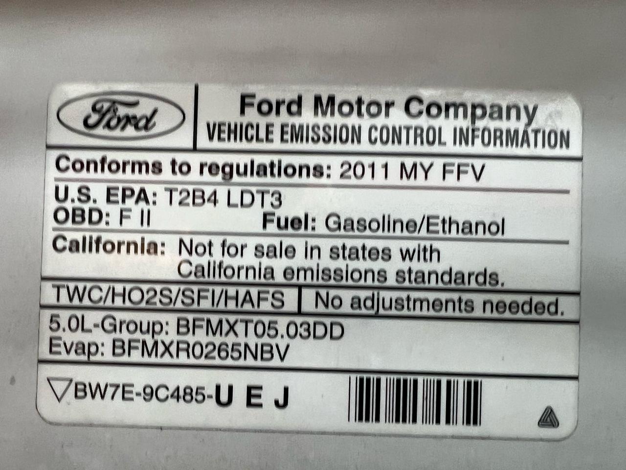 Ford F-150 Lariat SuperCrew 5.5-ft. Bed 2WD 2011