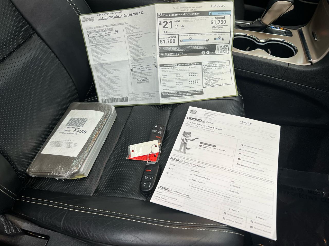 Jeep Grand Cherokee Overland 2WD 2017