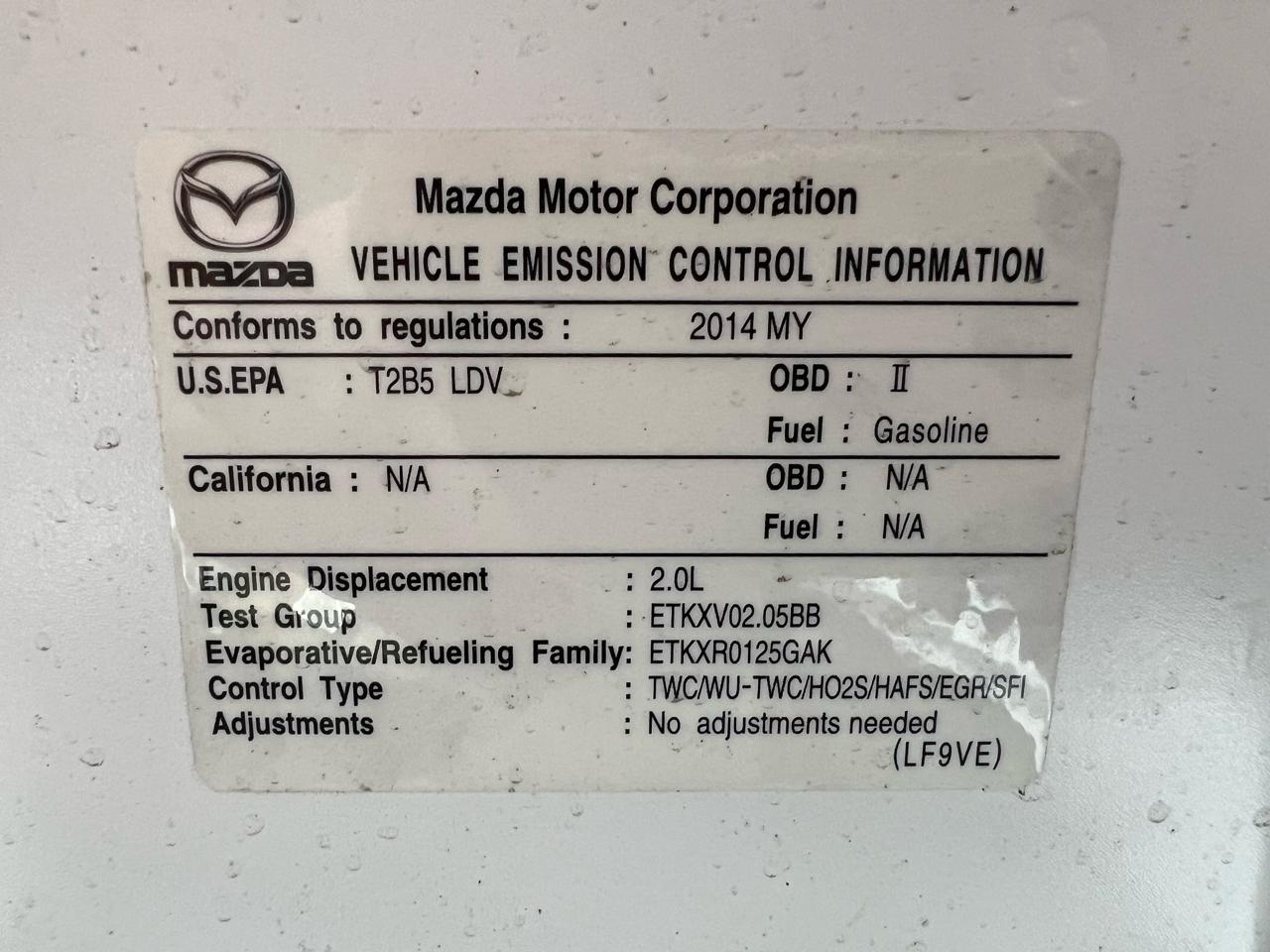 Mazda MX-5 Miata  2014