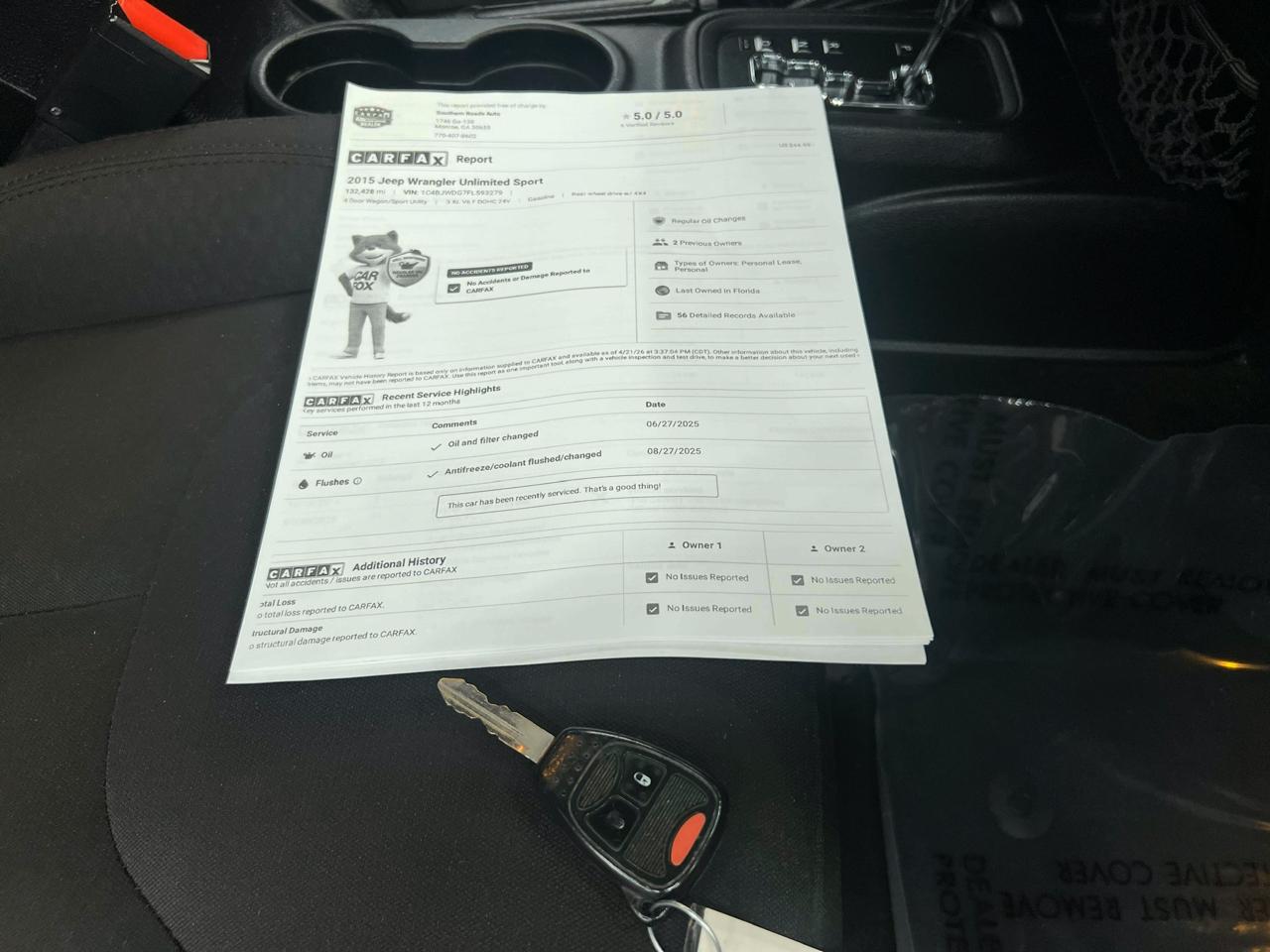 Jeep Wrangler Unlimited Sport 4WD 2015