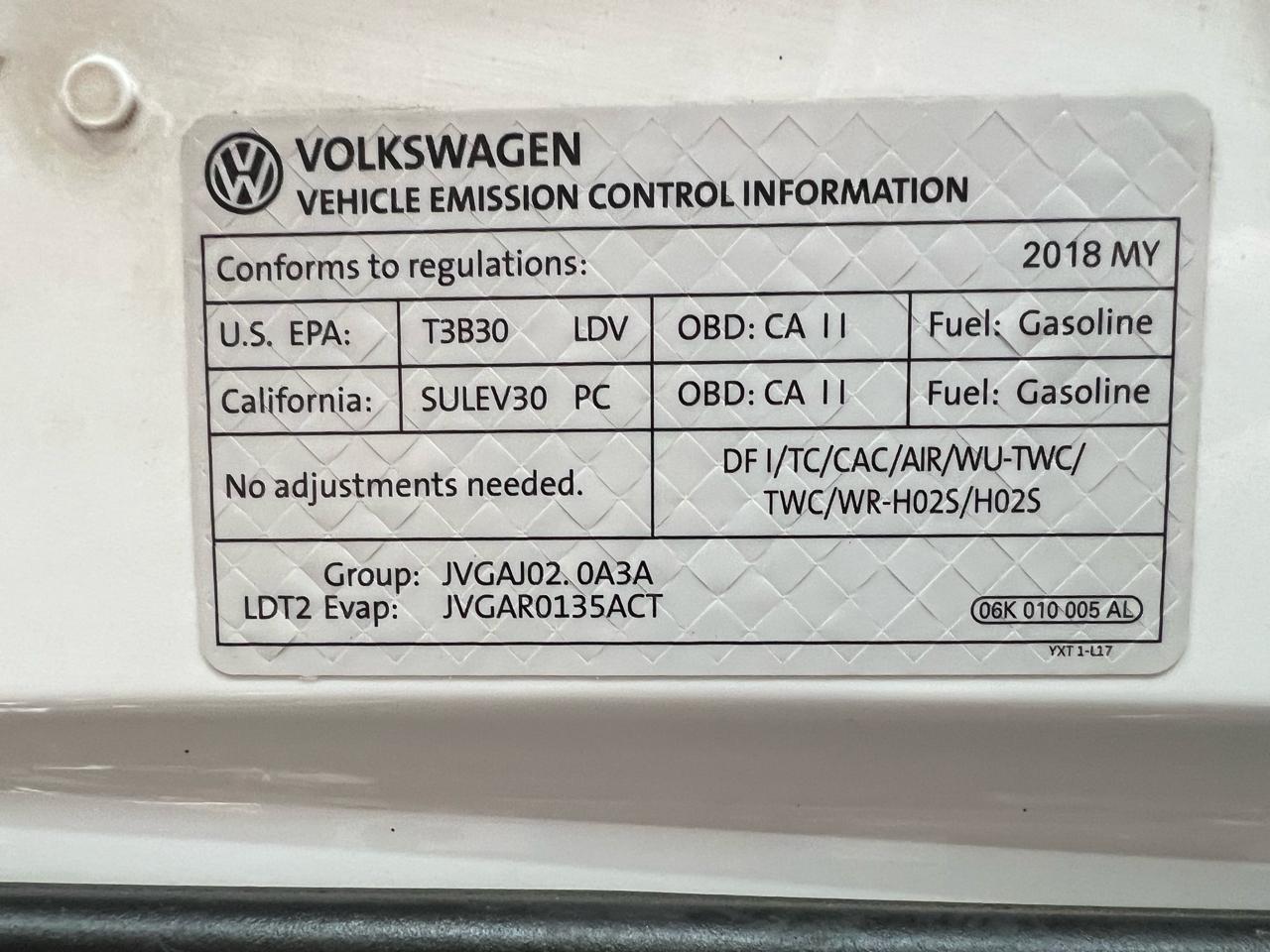 Volkswagen Tiguan SEL 4Motion AWD 2018