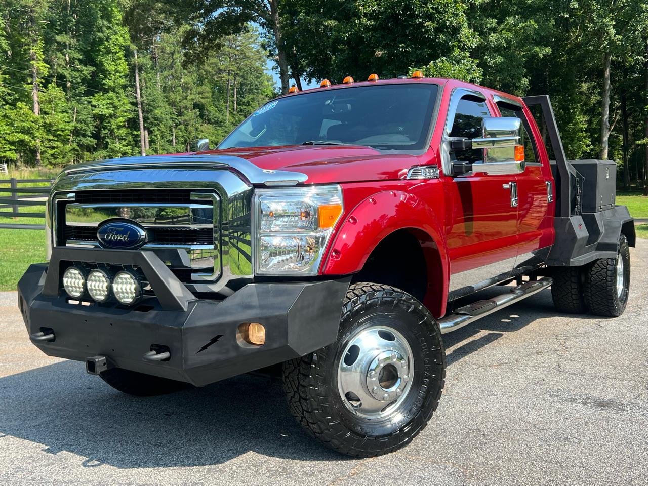2015 Ford F-350 SD Lariat Crew Cab Long Bed Flat Bed DRW 4WD