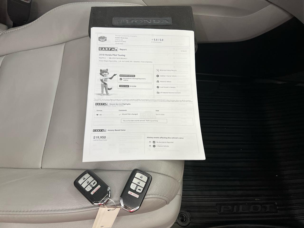 Honda Pilot Touring 2WD 2018