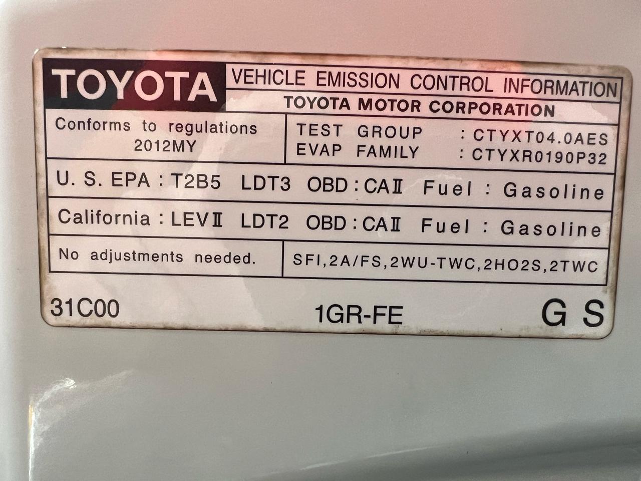 Toyota 4Runner SR5 Premium 2012