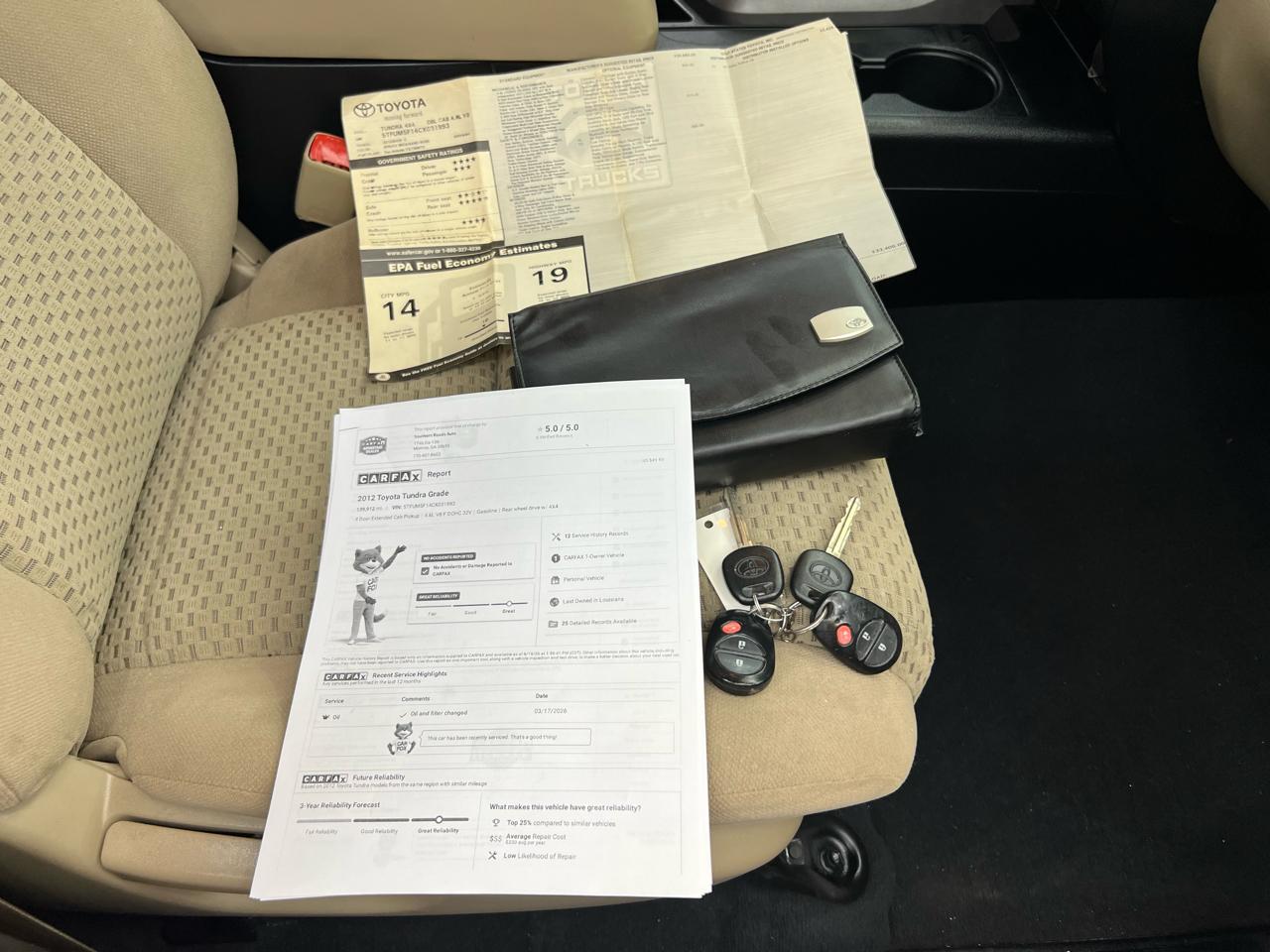 Toyota Tundra Tundra-Grade Double Cab 4.6L 4WD 2012