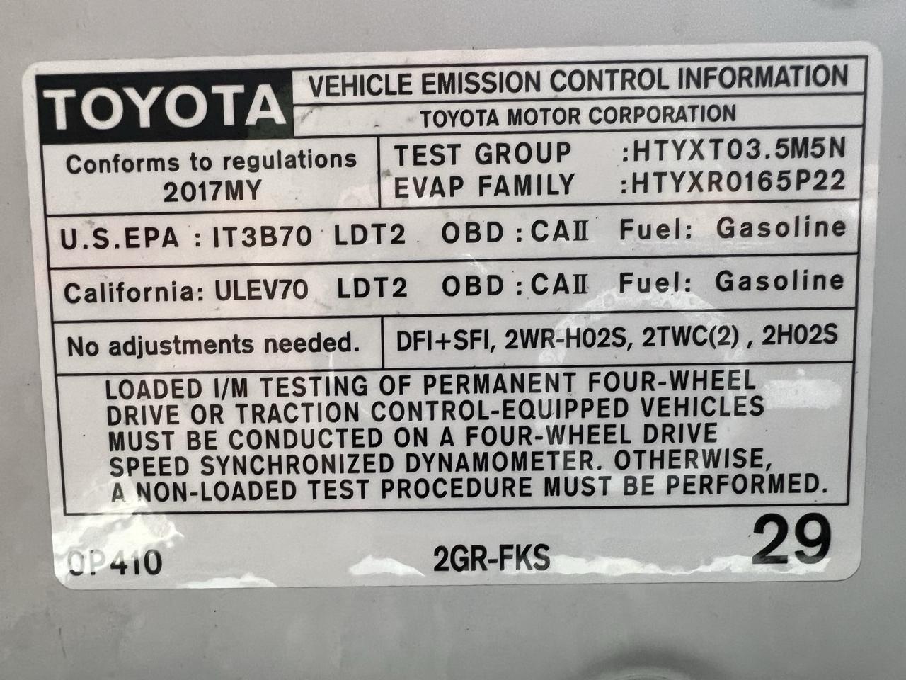 Toyota Tacoma  2017